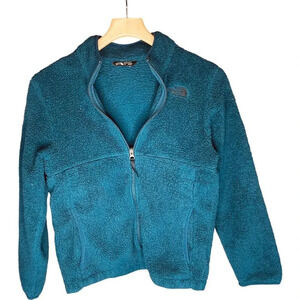 The North Face Teal Full Zip Fleece Sweater Jacket